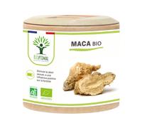 Maca Bio - Complément Alimentaire - Énergie Aphrodisiaque Fertilité - 100% Racine De Maca En Poudre - Origine Pérou - Conditionné En France - Certifié Ecocert - Vegan - 60 Gélules