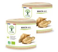 Maca Bio - Complément Alimentaire - Énergie Aphrodisiaque Fertilité - 100% Racine De Maca En Poudre - Origine Pérou - Conditionné En France - Certifié Ecocert - Vegan - 2x60 Gélules