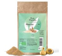 Maca Bio Poudre 100 g - Super-Aliment Naturel Énergisant, Source de Vitamines et Minéraux, Soutient la Vitalité, l’Équilibre Hormonal et la Libido | Conditionnée en France, RUE DES PLANTES