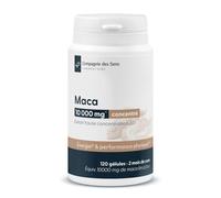 Maca Noire Concentrée 10 000 mg par Jour - Extrait 20:1 - Vitalité, Énergie et Performances - Seulement 2 Gélules par Jour - 120 Gélules Végétales - Cure 2 Mois - Compagnie des Sens Laboratoire