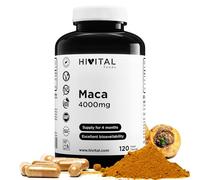 Maca Péruvienne Extrait Concentré 4000 mg. 120 gélules végétales. | 4 mois de traitement. Extrait concentré 10:1 avec 400 mg de racine de Maca. Fabriqué en Europe par HIVITAL