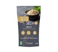 MACA POUDRE BIO 250G. Maca + Stimuler et faire le plein d'énergie, Maca bio en poudre. Origine Perou. Conditionné en France. Emballage eco responsable.