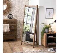 MACABANE Sandy - Miroir sur Pieds Marron Bois Pin recyclé