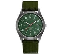 Macabolo Montres tendance pour hommes luminescentes dans le luxe sombre montre militaire militaire cadran décontracté calendrier sport montre à quartz, vert, bracelet