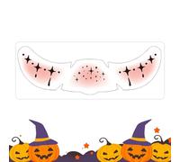 Macabre Trucco Pipistrello Pumpkin Manual Impronta Adhesive Decorations for Halloween Festival Women Carnival Festival | Halloween Face Autocollants pour les femmes - Eyes adhésifs effrayants | Autoco