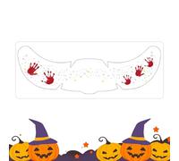 Macabre Trucco Pipistrello Pumpkin Manual Impronta Adhesive Decorations for Halloween Festival Women Carnival Festival | Halloween Face Autocollants pour les femmes - Eyes adhésifs effrayants | Autoco