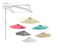 MACAGGTNTU 270cm 300cm Demi Parasol Toile De Rechange, Toile De Rechange pour Parasol Demi Rond，5 Baleines Housse De Rechange pour Parasol De Terrasse(Burgundy,3m/10ft-5 Ribs)