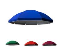 MACAGGTNTU 280/300cm 10 Baleines Auvent De Rechange pour Parasol De Terrasse, Rond Toile De Rechange pour Parasol De Table D'extérieur, Imperméable(Blue,300cm(10ft)/10 Ribs)