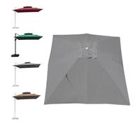 MACAGGTNTU Auvent de Rechange Carré Extérieur Terrasse 300cm, Toile Protection Déporté (Sand)