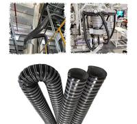 MACAGGTNTU Conduit D'air En Silicone Noir 40 55 70 89 115mm Durite D'Admission D'air 6 8 10m Tuyau D'Évacuation D'air Flexible Tube De Ventilation(1m(3.3ft),76mm)