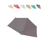 MACAGGTNTU Couverture De Rechange pour Parasol Demi Rond 270cm 300cm Auvent De Rechange pour Parasol Demi, Tissu De Rechange pour Parasol(Brown,3m/10ft-5 Ribs)