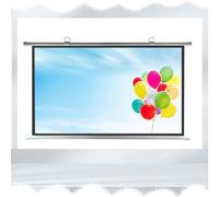 MACAGGTNTU Écran De Cinéma Manuel Enroulable 40" 50" 60" Écran De Projection Home Cinéma, 16:9 HD Écran De Toile De Projection pour Cinéma Maison Bureau(72inch(4:3))