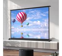 MACAGGTNTU Écran De Projection Manuel 20" 30" 36" 40" 50" Écran De Table Mobile Écran De Projecteur Rétractable Autoportant Écran De Cinéma Portable(20inch(16:9))