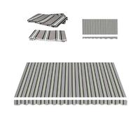 MACAGGTNTU Générique Toile De Rechange Store Banne De Terrasse 2m 2.5m 3.0m 3.5m 4.0m 4.5m 5m 5.5m 6m Tissu De Remplacement pour Auvent Rétractable(Stripe 4,4x2.5m/13x8ft)