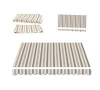 MACAGGTNTU Générique Toile De Rechange Store Banne De Terrasse 2m 2.5m 3.0m 3.5m 4.0m 4.5m 5m 5.5m 6m Tissu De Remplacement pour Auvent Rétractable(Stripe 1,4.5x3.5m/15x12ft)