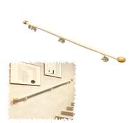 MACAGGTNTU Main Courante De Rampe D'escalier Blanche Main Courante Pour Escaliers Support Mural Kit Complet 30cm-150cm Rampe D'appui Tube Rond(150cm/5ft)