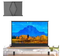 MACAGGTNTU Mini Écran De Projection Manuel 20 30 40 Pouces Écran De Projection De Table Écran De Projecteur Vidéo Rétractable Portable Rideau De Projecteur Au Sol(30inch-16:9)