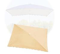 MACAGGTNTU Rectangulaire Toile De Rechange pour 6 Baleines Parasol, 300x200cm Auvent De Rechange pour Déporté Parasol, Parasol Toile De Rechange pour Jardin(Khaki,200x150cm/6.5'x5')