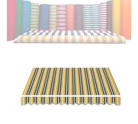 MACAGGTNTU Tissu De Rechange pour Store Banne 2m 2.5m 3.0m 3.5m 4.0m 4.5m 5m 6m Générique Toile De Remplacement pour Abri Pare-Soleil(Yellow,4.5x2m/15x6.5ft)
