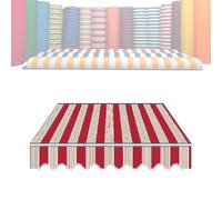 MACAGGTNTU Tissu De Rechange pour Store Banne 2m 2.5m 3.0m 3.5m 4.0m 4.5m 5m 6m Générique Toile De Remplacement pour Abri Pare-Soleil(Red,3x1.5m/10x5ft)