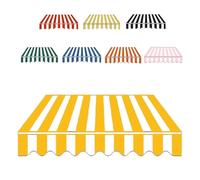 MACAGGTNTU Tissu De Remplacement pour Auvent Rétractable De Terrasse 2/3/4/5/7m Toile De Remplacement pour Abri Pare-Soleil, Toile D'auvent Banne Extérieur(Yellow,7x4m/23x13ft)