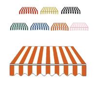 MACAGGTNTU Tissu De Remplacement pour Auvent Rétractable De Terrasse 2/3/4/5/7m Toile De Remplacement pour Abri Pare-Soleil, Toile D'auvent Banne Extérieur(Orange,4x3m/13x10ft)