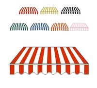 MACAGGTNTU Tissu De Remplacement pour Auvent Rétractable De Terrasse 2/3/4/5/7m Toile De Remplacement pour Abri Pare-Soleil, Toile D'auvent Banne Extérieur(Red,3x2.5m/10x8ft)