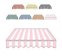 MACAGGTNTU Tissu De Remplacement pour Auvent Rétractable De Terrasse 2/3/4/5/7m Toile De Remplacement pour Abri Pare-Soleil, Toile D'auvent Banne Extérieur(Pink,4x3m/13x10ft)