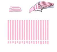 MACAGGTNTU Toile De Remplacement pour Store Banne Rétractable, Tissu De Remplacement pour Auvent, Toile D'auvent Polyester pour Terrasse Balcon Extérieur(Pink,365x300cm/12x10ft)
