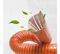 MACAGGTNTU Tuyau De Conduit Flexible en Silicone 20/32/45/76/80/120/127/180/254mm Tuyau D'Évacuation d'air pour Sèche-Linge Extracteur Ventilateur D'extraction(10m(32.8ft),25mm)