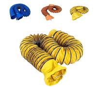 MACAGGTNTU Tuyau D'Évacuation D'air En PVC Conduit De Ventilation Avec Anneau En D, Diamètre 250/300/350/400mm Longueur 5 6 8 10m Conduit Flexible En PVC(Yellow,1.5m-7in)