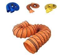 MACAGGTNTU Tuyau D'Évacuation D'air En PVC Conduit De Ventilation Avec Anneau En D, Diamètre 250/300/350/400mm Longueur 5 6 8 10m Conduit Flexible En PVC(Orange,2m-16in)