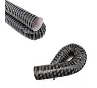 MACAGGTNTU Tuyau Voiture Tube Flexible En Silicone 32 45 55 65 89 102 127 152mm Noir Tuyau D'Évacuation D'air Pour Sécheurs, Ventilateur D'extraction(6m(19.7ft),25mm)
