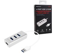 Macally 4-Port USB 3.0 - Hub Alu Superspeed Adaptateur Répartition PC Portable