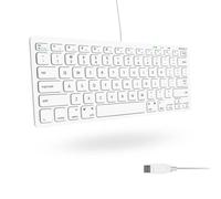 Macally SLIMKEYC Clavier USB Blanc - Claviers (Mini, avec Fil, USB, Blanc)