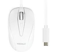 Macally UCTURBO - Souris - droitiers et gauchers - optique - 3 boutons - filaire - USB-C