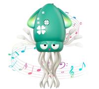 MACALOCA Danse Octopus Jouet, Drôle électrique Danse Octopus Jouet avec LED & Musique, Créatif Fou 8 Jambes Action Crawling Octopus pour Le soulagement du Stress & Enfants (Vert)