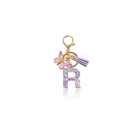 Macamolly Porte-clés personnalisé pour fille avec lettre, cadeau de rentrée des classes avec design papillon pour adolescentes, filles, livre d'amis, école, porte-clés, r