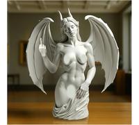 Macamolly Sculpture Doigt du Milieu Lilith avec idée de l'original du Talk to the Hand Symbole 20 cm Statue Décoration de salon