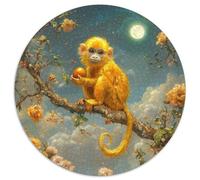 Macaque Monkey Puzzle 1000 Pieces Cadeau Unique Jeu Éducatif Défi Jouet À De Qualité Supérieure Peinture Art pour Adultes Et Enfants À Partir De 14 Ans 1000pcs (67.5x67.5cm)