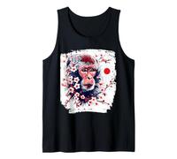 Macaques à Face Rouge T Fleurs de Cerisier du Japon Macaques Débardeur