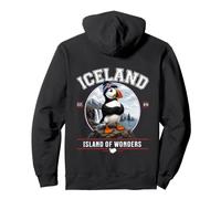 Macareux Atlantique Nord Cascade Côte Paysage Islande Puffin Sweat à Capuche