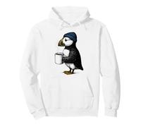Macareux avec Chapeau Oiseau de Café drôle Sweat à Capuche