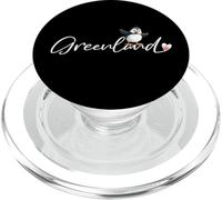 Macareux du Groenland avec Drapeau en Forme de cœur - Souvenir Arctique Mignon PopSockets PopGrip pour MagSafe