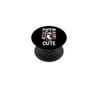 Macareux Mignon Adorable Coeur Selfie drôle Oiseau Jeu de Mots macareux PopSockets PopGrip Adhésif