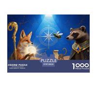 Macareux Moine Puzzle en Bois Imperméable DIY Puzzles De 1000 Pièces pour Adultes Amusant Jeux De Stimulants