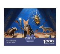 Macareux Moine Puzzle en Bois Imperméable DIY Puzzles De 1000 Pièces pour Adultes Amusant Jeux Éducatifs
