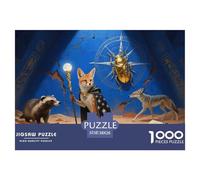 Macareux Moine Puzzle en Bois Imperméable DIY Puzzles De 1000 Pièces pour Adultes Cadeaux Coloré Jeux Éducatifs