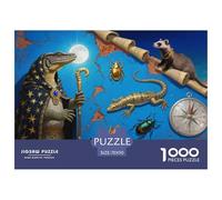 Macareux Moine Puzzle en Bois Imperméable DIY Puzzles De 1000 Pièces pour Adultes Défi Et Casse-tête Jeux Éducatifs