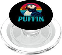 Macareux Rétro Amoureux des Oiseaux Nature PopSockets PopGrip pour MagSafe